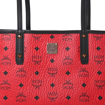 MCM Visetos Medium Liz Reversible Shopper Red 13 of 17