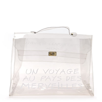 Hermes Vinyl Souvenir De L'Exposition Kelly Transparent 1 of 9