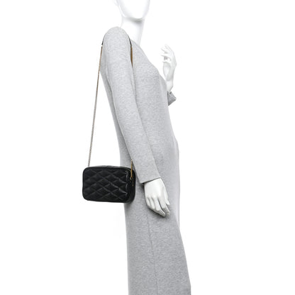Saint Laurent Lambskin Quilted Mini Camera Bag Black 2 of 10