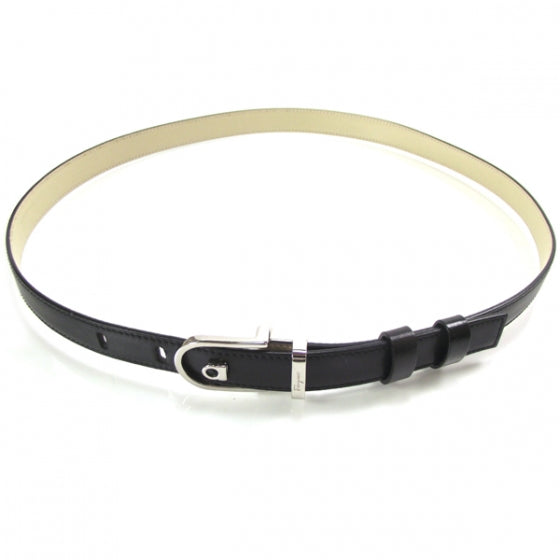 SALVATOREFERRAGAMOLeatherReversibleBeltBlack