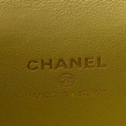 Chanel Lambskin Quilted CC Mini Vanity Case With Chain Light Green 6 of 10