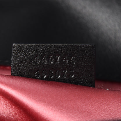 Gucci Velvet Matelasse Mini GG Marmont Shoulder Bag Black 9 of 11