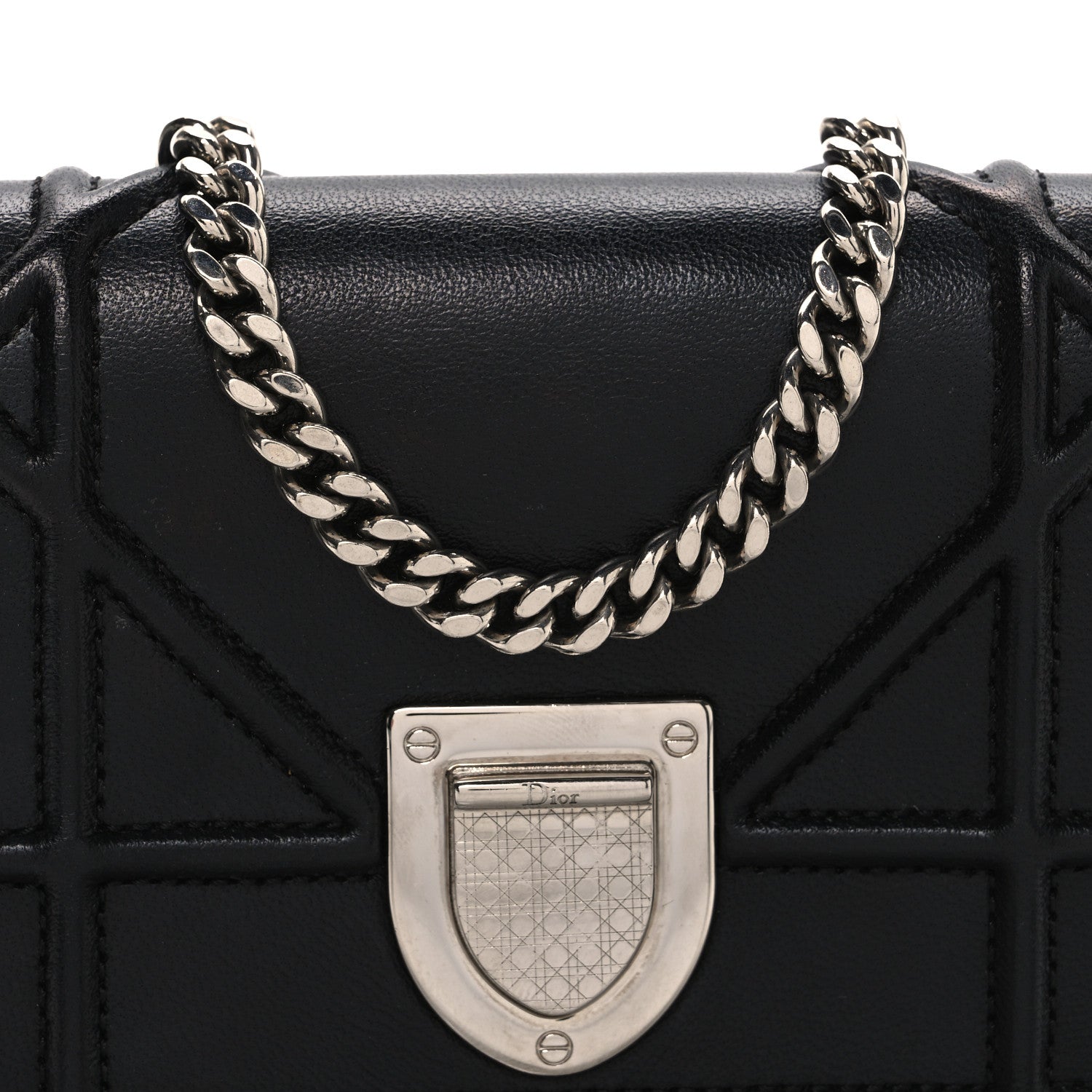 Christian Dior Lambskin Baby Diorama Flap Bag Black 7 of 9