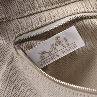 Hermes Canvas Barenia Fourbi 25 MM Pouch Naturel Fauve 7 of 10