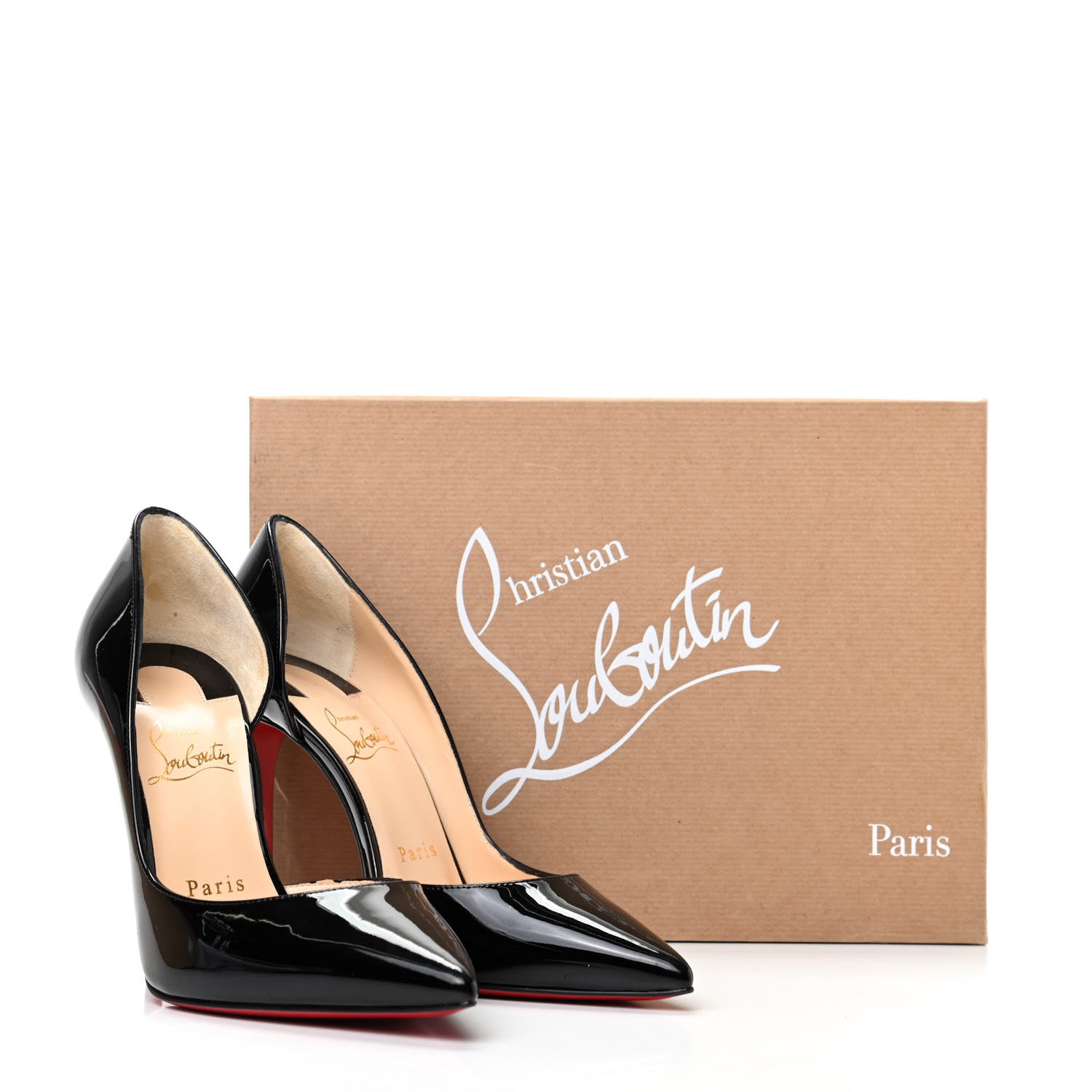 Christian Louboutin Patent Iriza 100 Pumps 37 Black 9 of 9