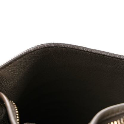 Saint Laurent Calfskin Crocodile Embossed Small Monogram Downtown Cabas Earth 12 of 15