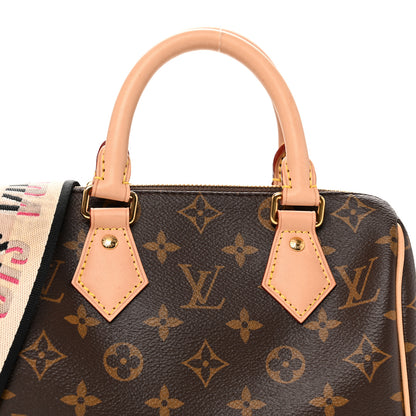 Louis Vuitton Monogram Speedy Bandouliere 20 Black 7 of 9
