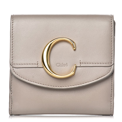 Chloe Shiny Calfskin Square Wallet Motty Grey 1 of 8