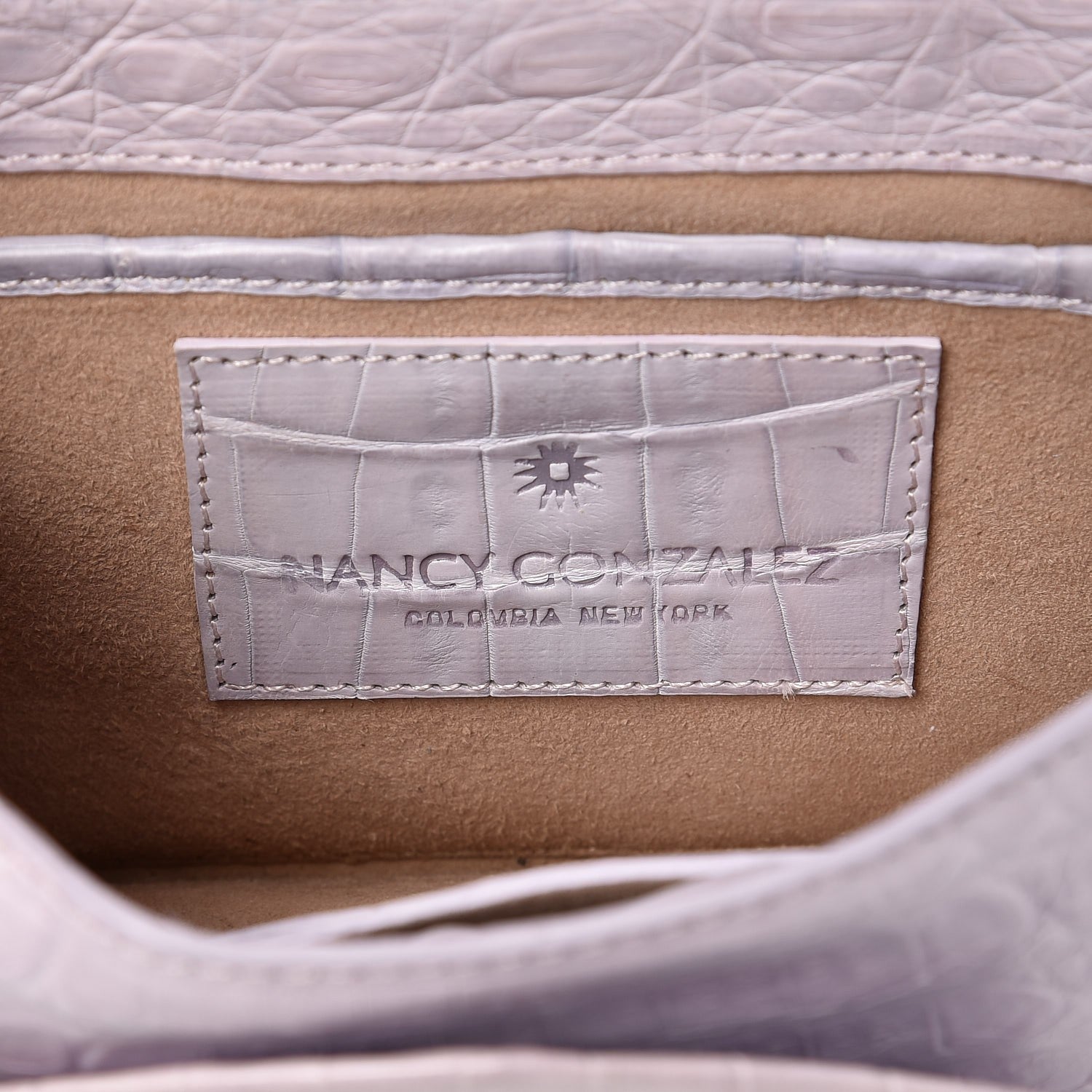 Nancy Gonzalez Crocodile Flap Belt Bag Lilac 7 of 10