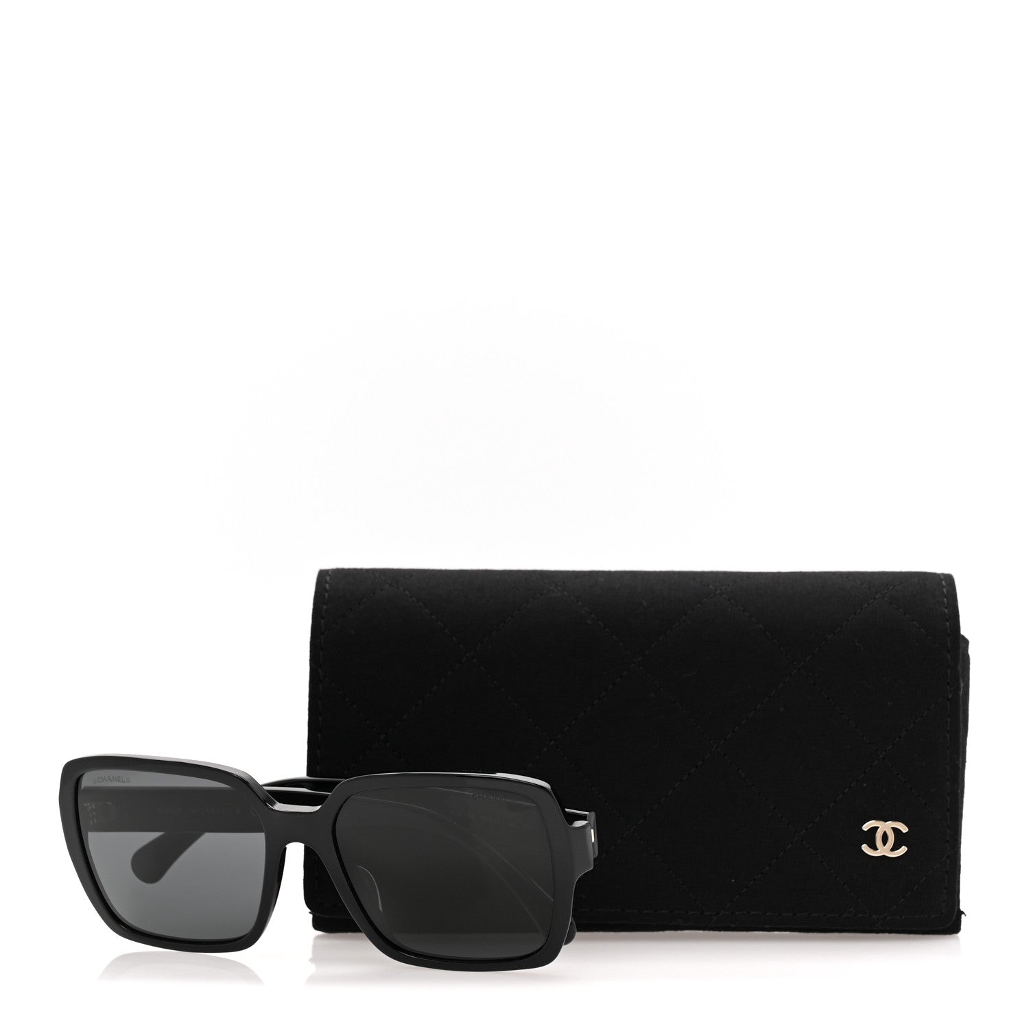 Chanel Acetate Square Sunglasses 5408-A Black 9 of 9