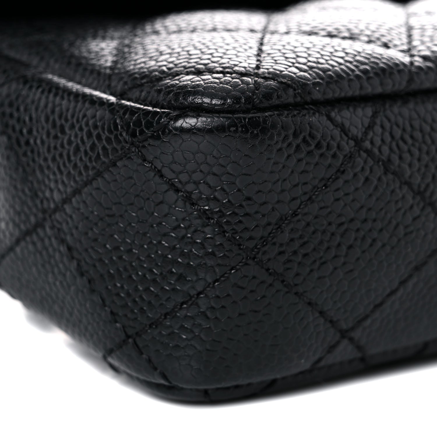 Chanel Caviar Quilted East West Flap Black 8 of 13