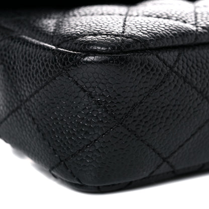 Chanel Caviar Quilted East West Flap Black 8 of 13