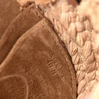 Loewe Calfskin Raffia Mini Gate Crossbody Bag Natural Tan 9 of 13