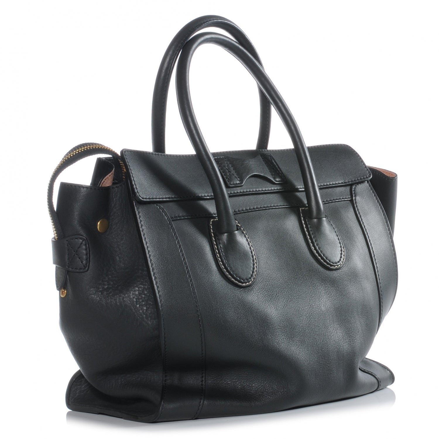 Celine Smooth Calfskin Mini Envelope Luggage Anthracite 4 of 13