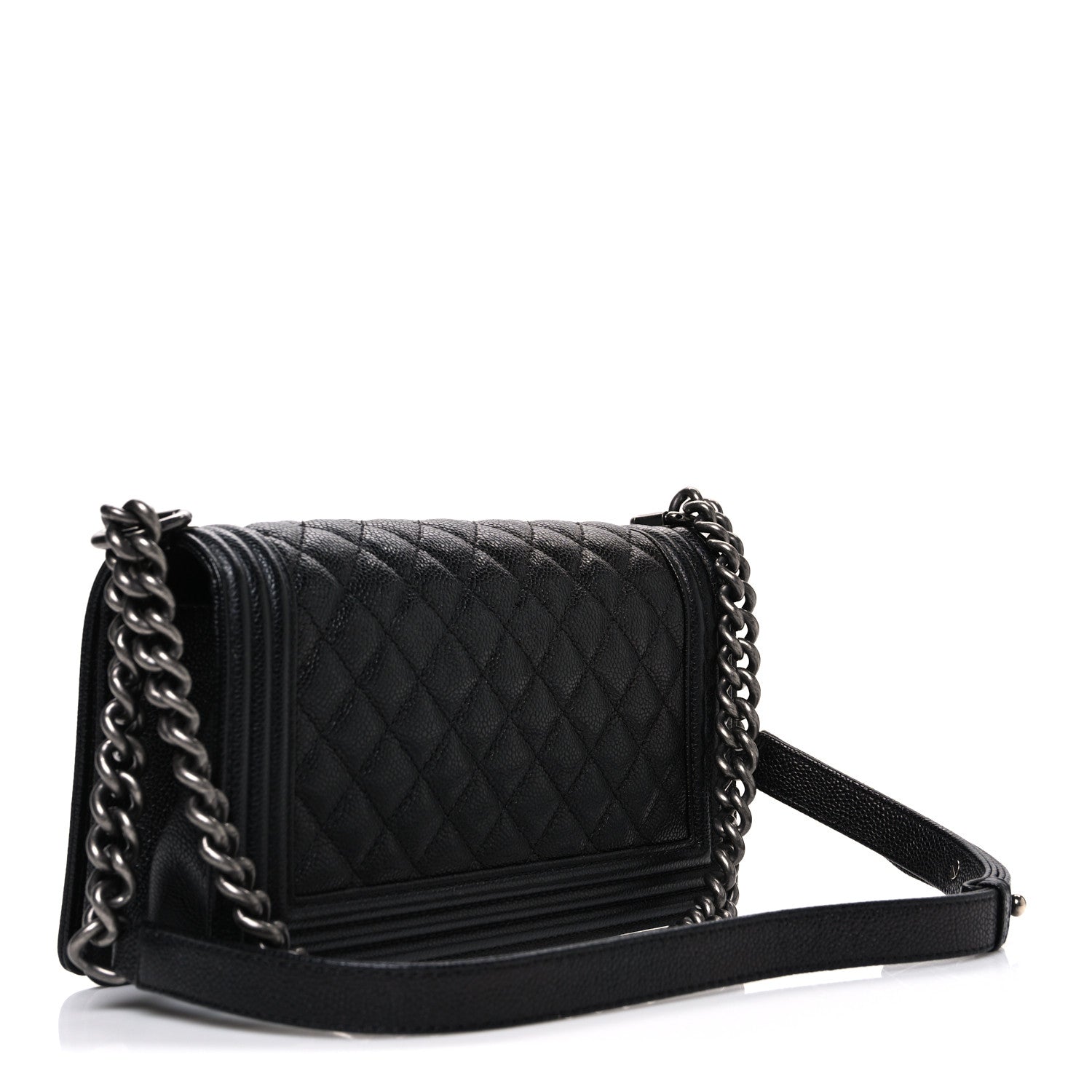 Chanel Caviar Quilted Medium Boy Flap Black 3 of 10