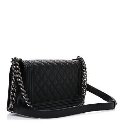 Chanel Caviar Quilted Medium Boy Flap Black 3 of 10