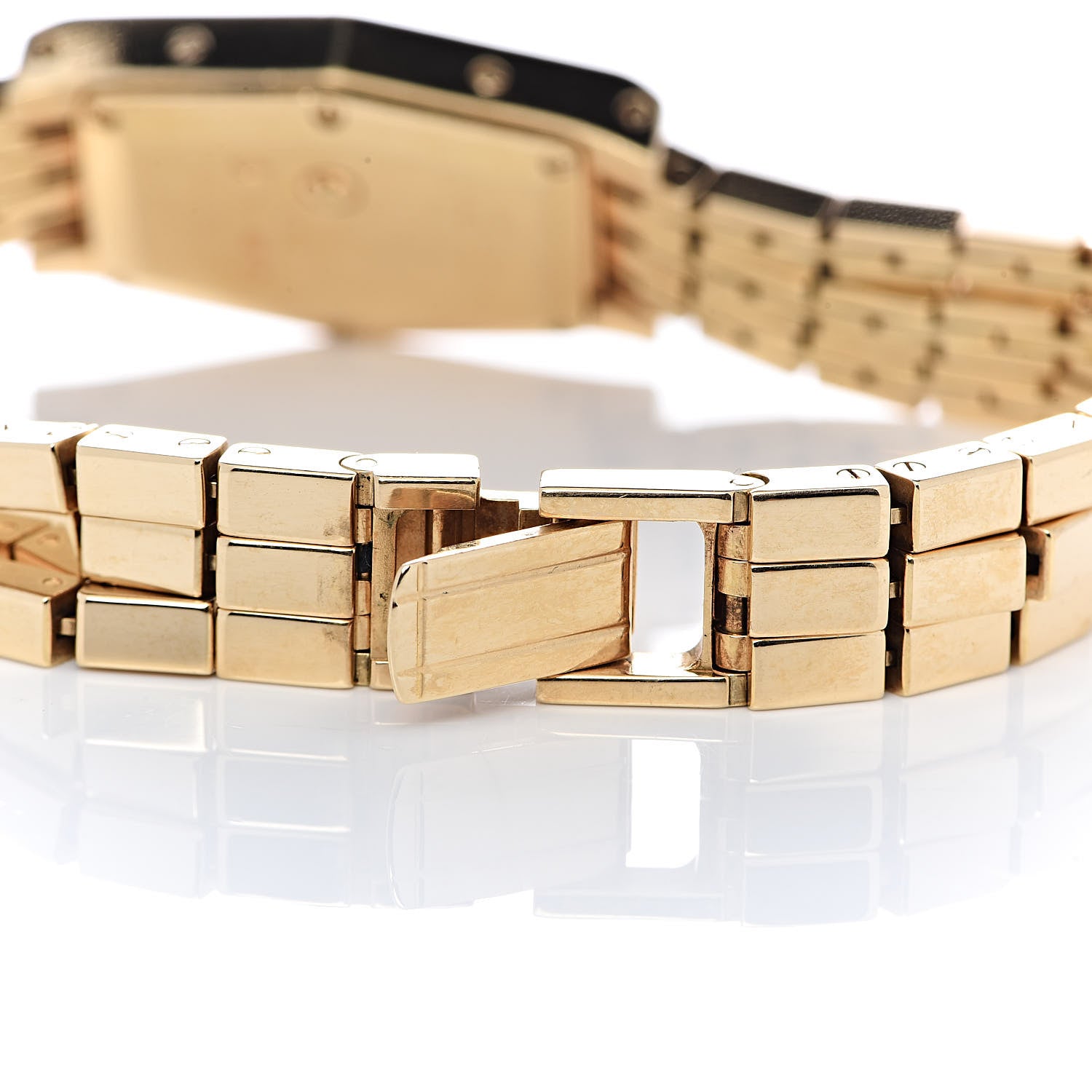 Cartier 18K Yellow Gold Diamond 18mm Lanieres Quartz Watch 6 of 6