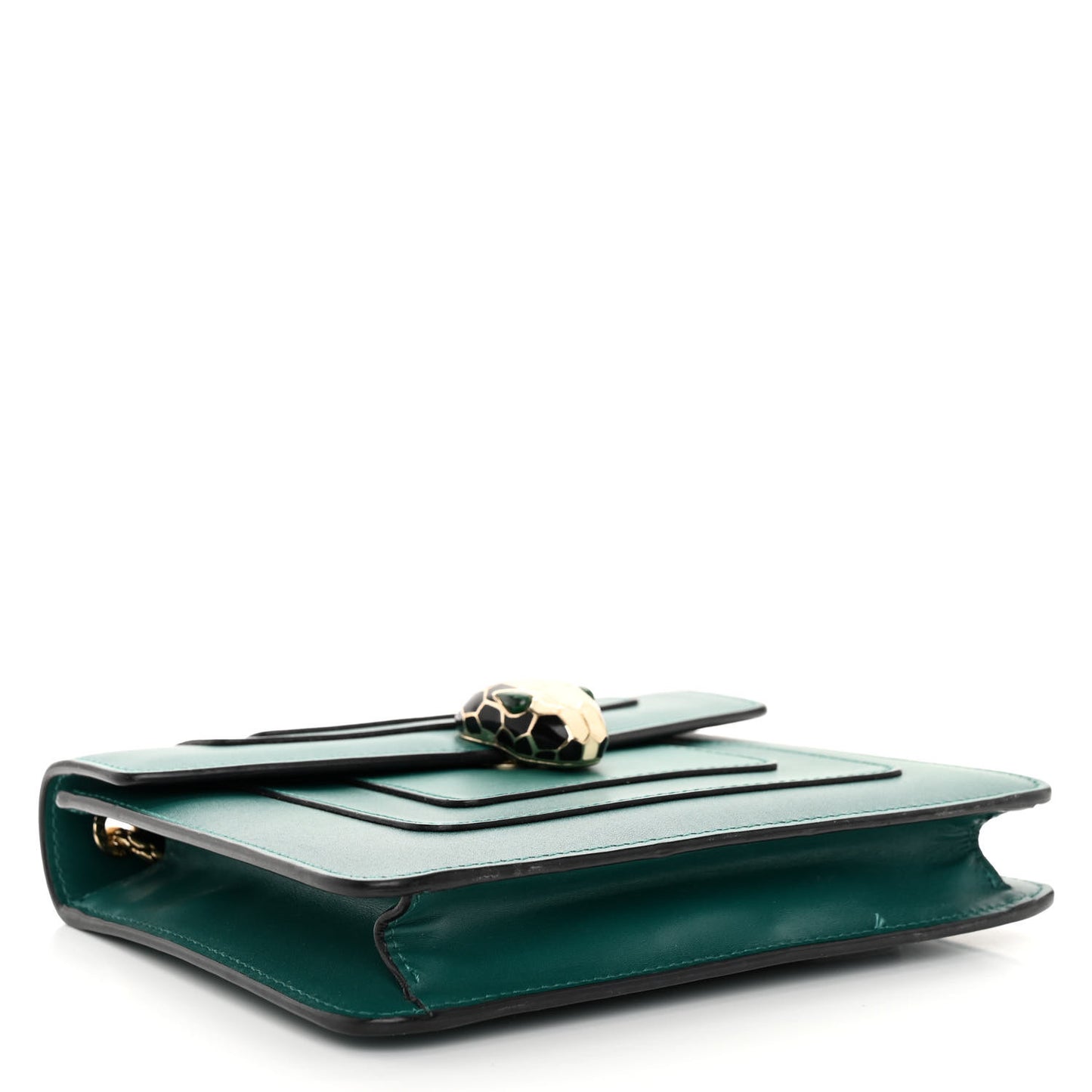 Calfskin Small Serpenti Forever Snake Strap Crossbody Bag Emerald Green
