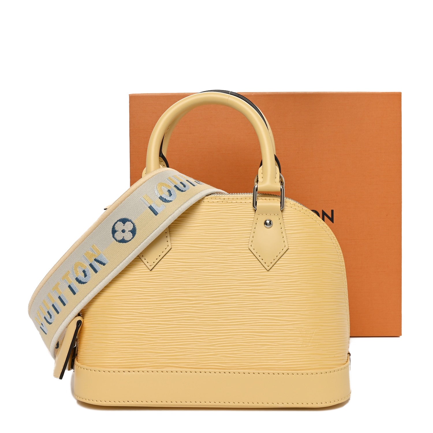 Louis Vuitton Epi Jacquard Alma BB Jaune Plume 10 of 10
