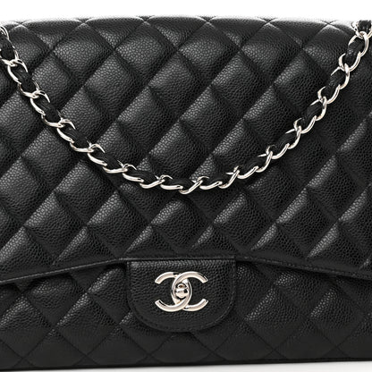 Chanel Caviar Quilted Maxi Single Flap Black 8 of 12