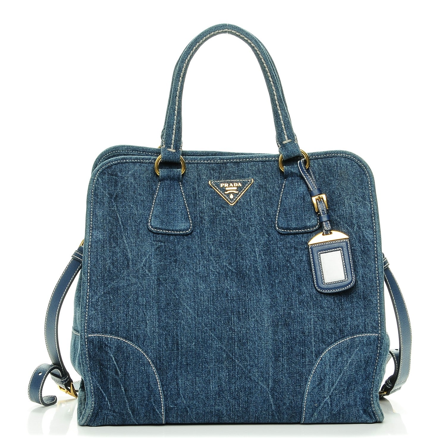 Prada Denim Shopping Tote 1 of 8