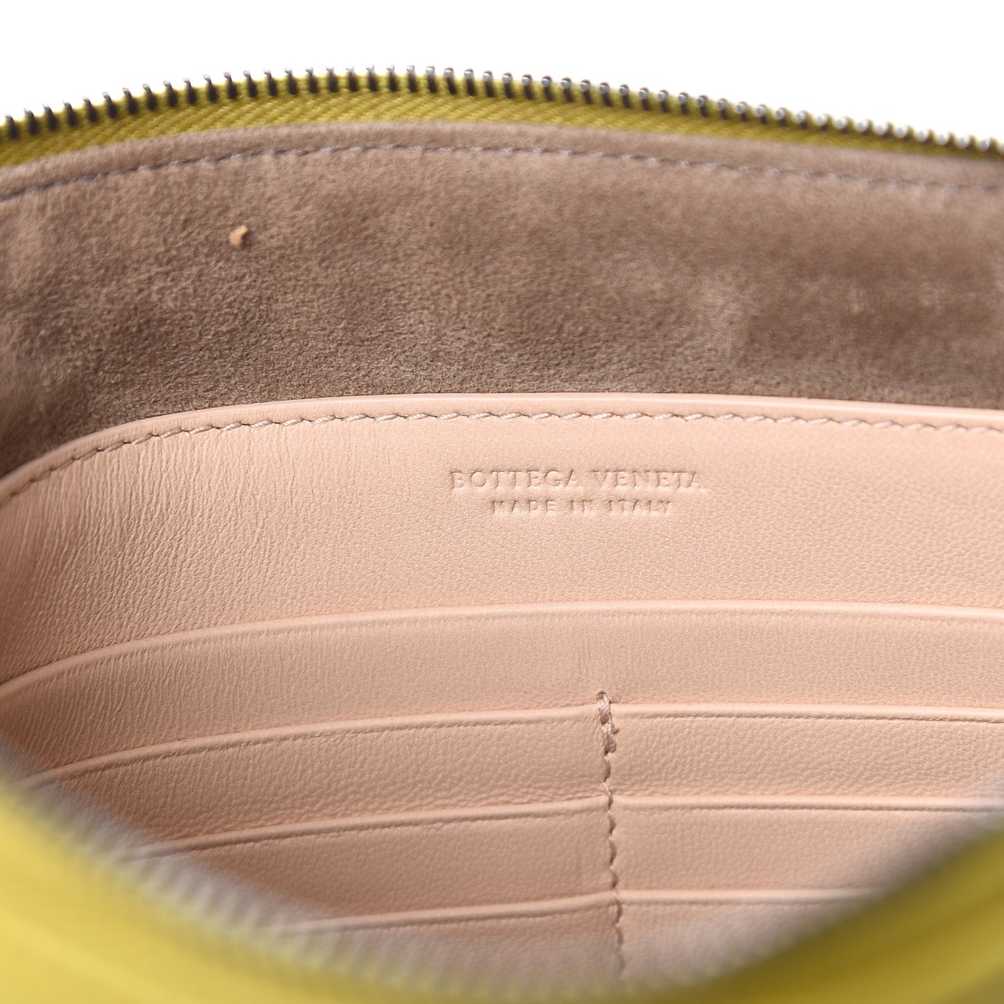Nappa Intrecciato Wallet Chain Chamomile