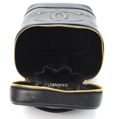 Chanel Caviar Cosmetic Vanity Bag Black 4 of 8