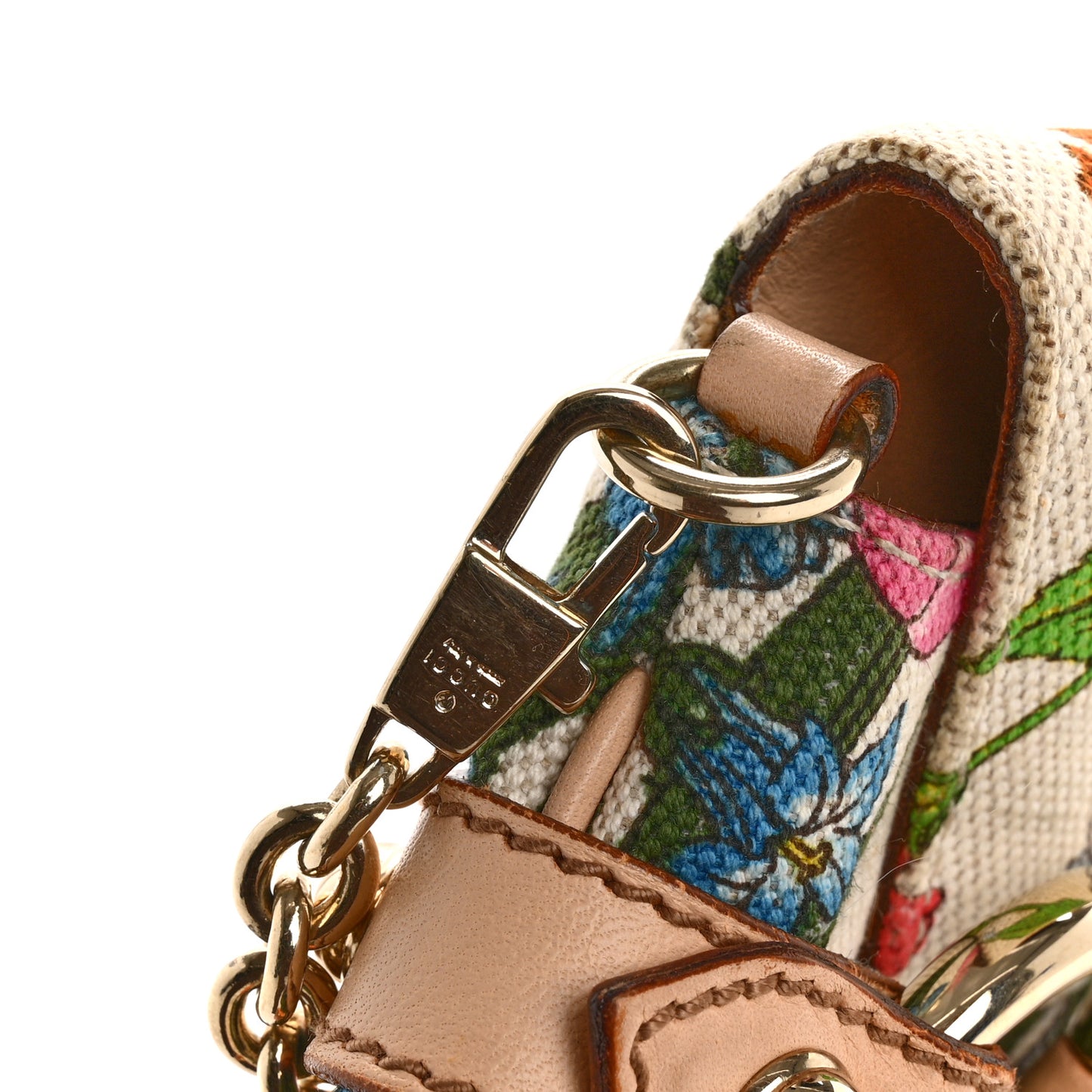 Canvas Flora Floral Horsebit Clutch