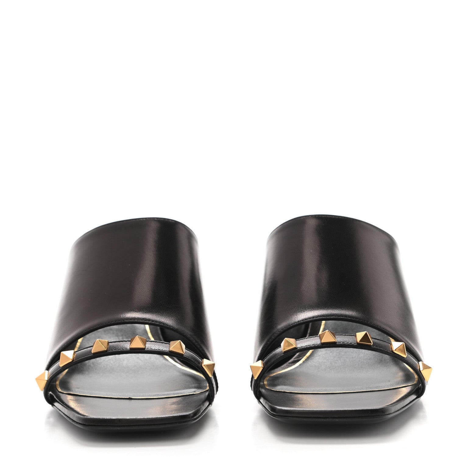 Valentino Garavani Nappa Rockstud Tower Heel Mules 39.5 Black 2 of 8