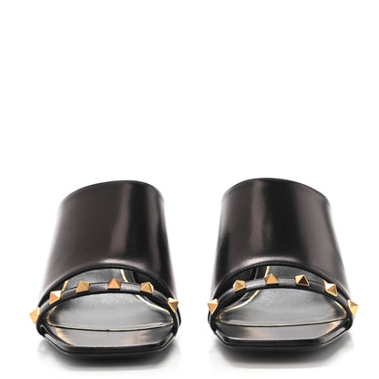 Valentino Garavani Nappa Rockstud Tower Heel Mules 39.5 Black 2 of 8