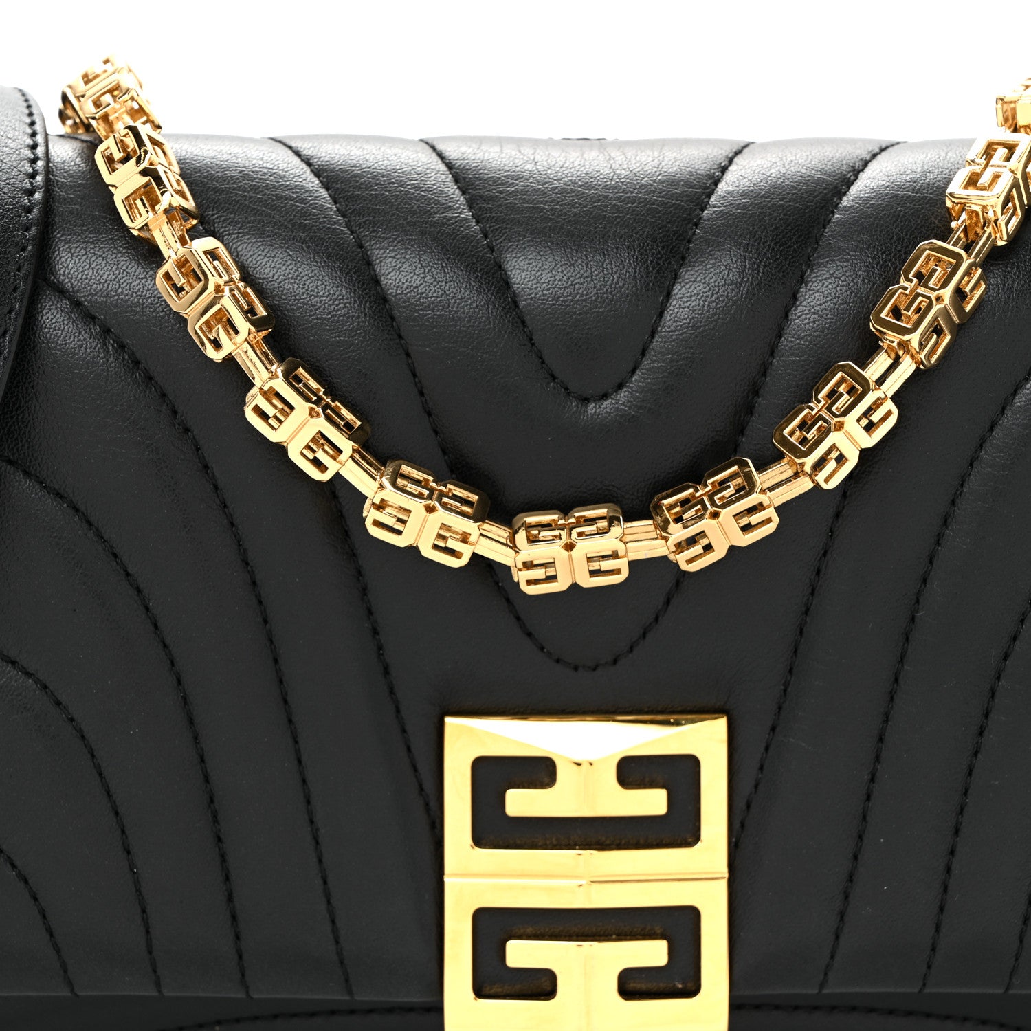 Givenchy Soft Calfskin 4G Quilted Small Shoulder Bag Black 7 of 9