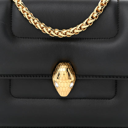 Bulgari x Mary Katrantzou Calfskin Serpenti Metamorphosis Top Handle Bag Black 7 of 10
