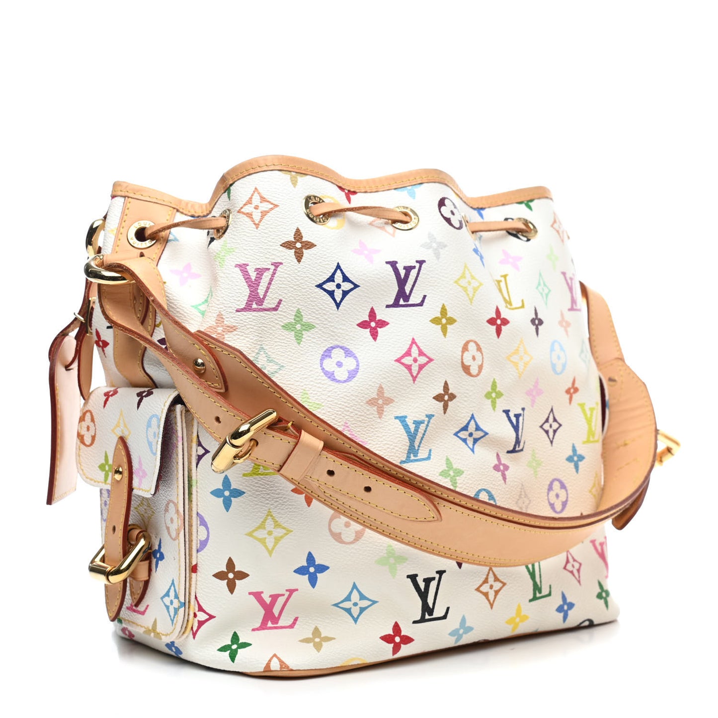 Monogram Multicolor Petit Noe White