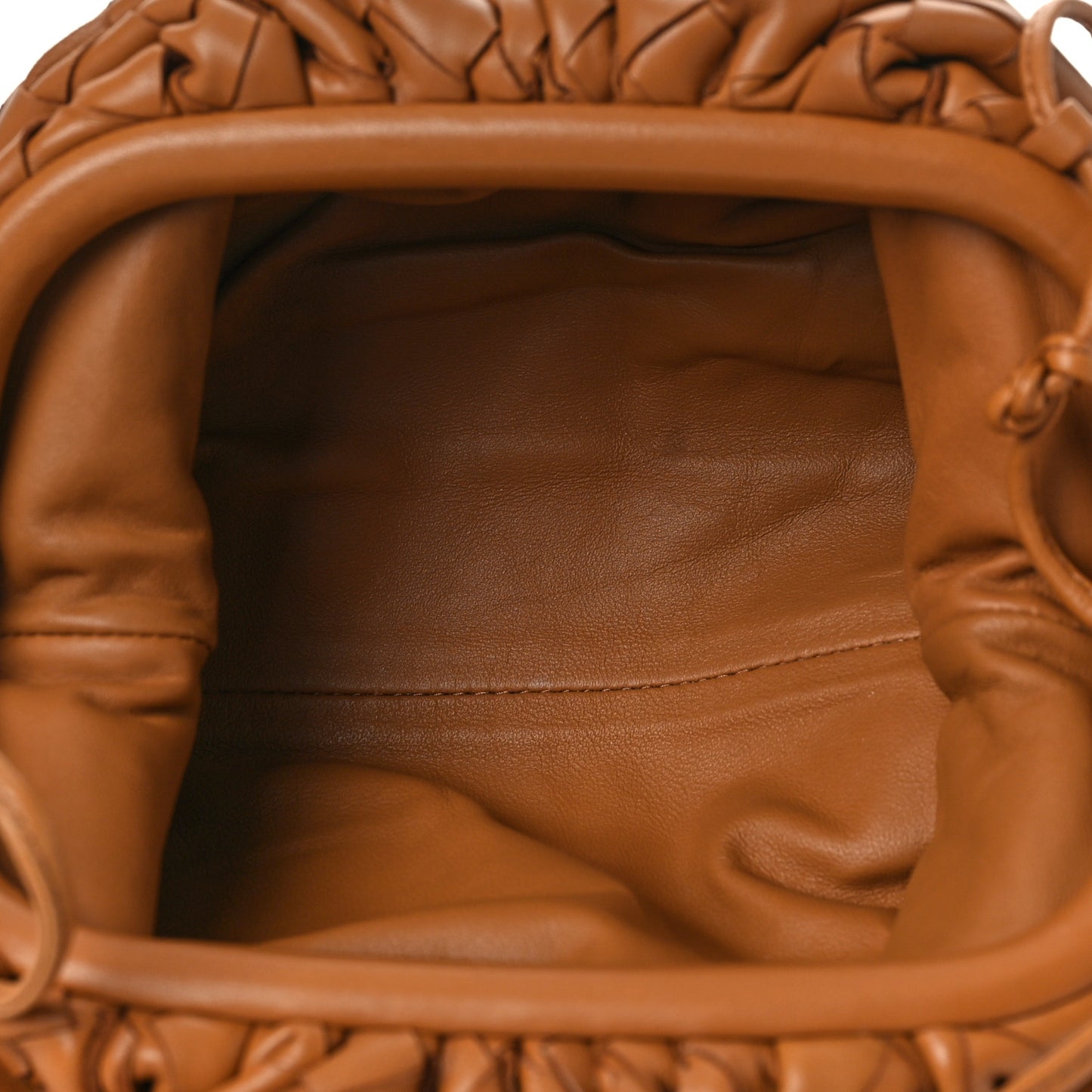 Nappa Intrecciato The Mini Pouch Carmel