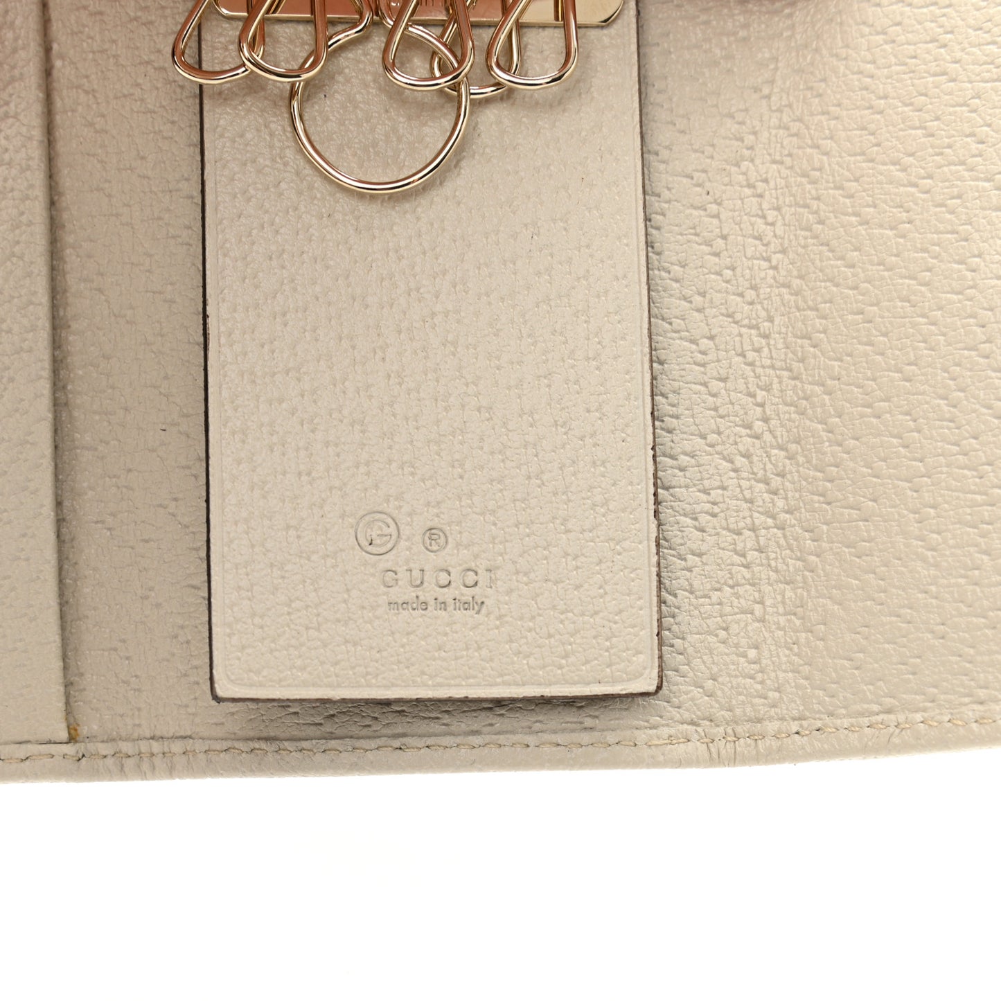 Calfskin 6 Key Holder White