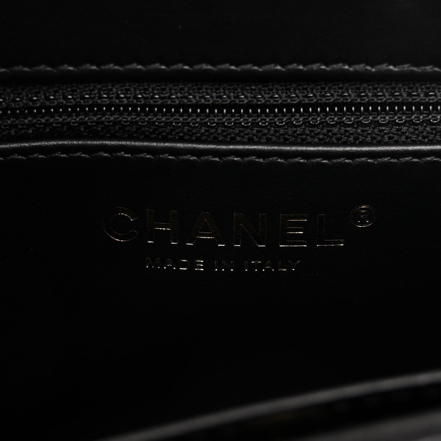 Shiny Aged Calfskin Quilted Nano Kelly Shopper Black