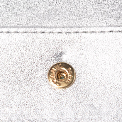 Chanel Metallic Lambskin Quilted Reissue Wallet Silver 22 of 22