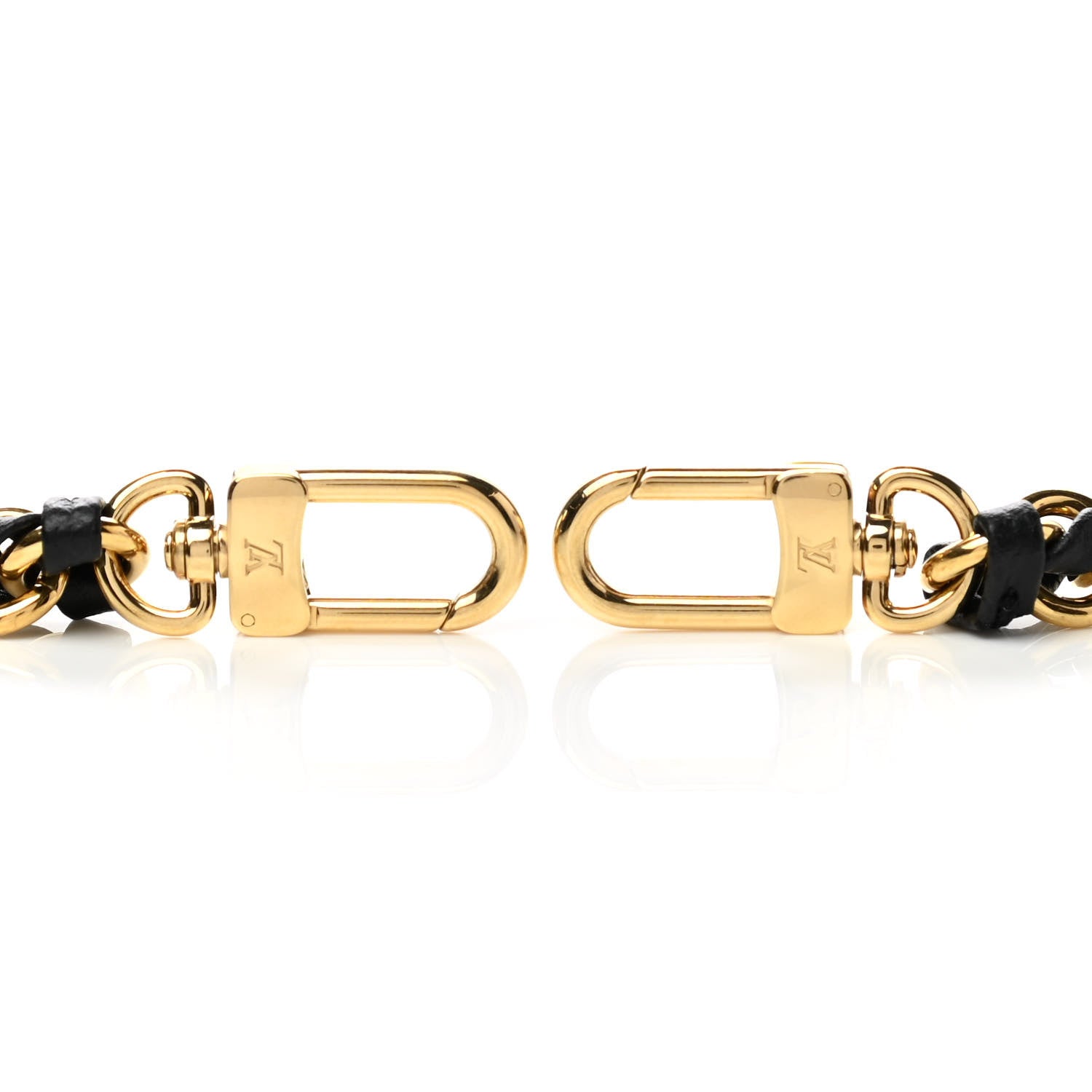 Louis Vuitton Calfskin Multi Pochette Chain Shoulder Strap Black Gold 3 of 3
