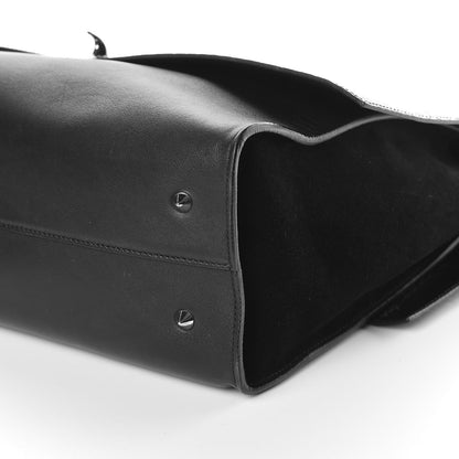 Givenchy Calfskin Crocodile Embossed Medium Shark Lock Satchel Black 7 of 9