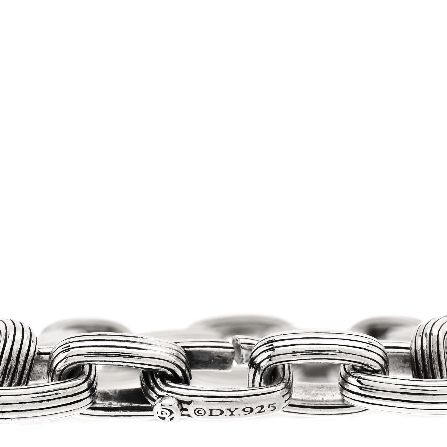 David Yurman Sterling Silver Royal Cord Link Bracelet 3 of 3