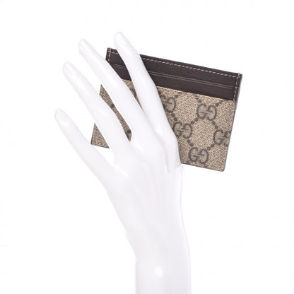 Gucci GG Supreme Monogram Card Holder Dark Brown 2 of 7