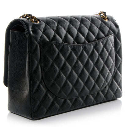 Chanel Caviar Quilted Maxi Double Flap Black 3 of 9