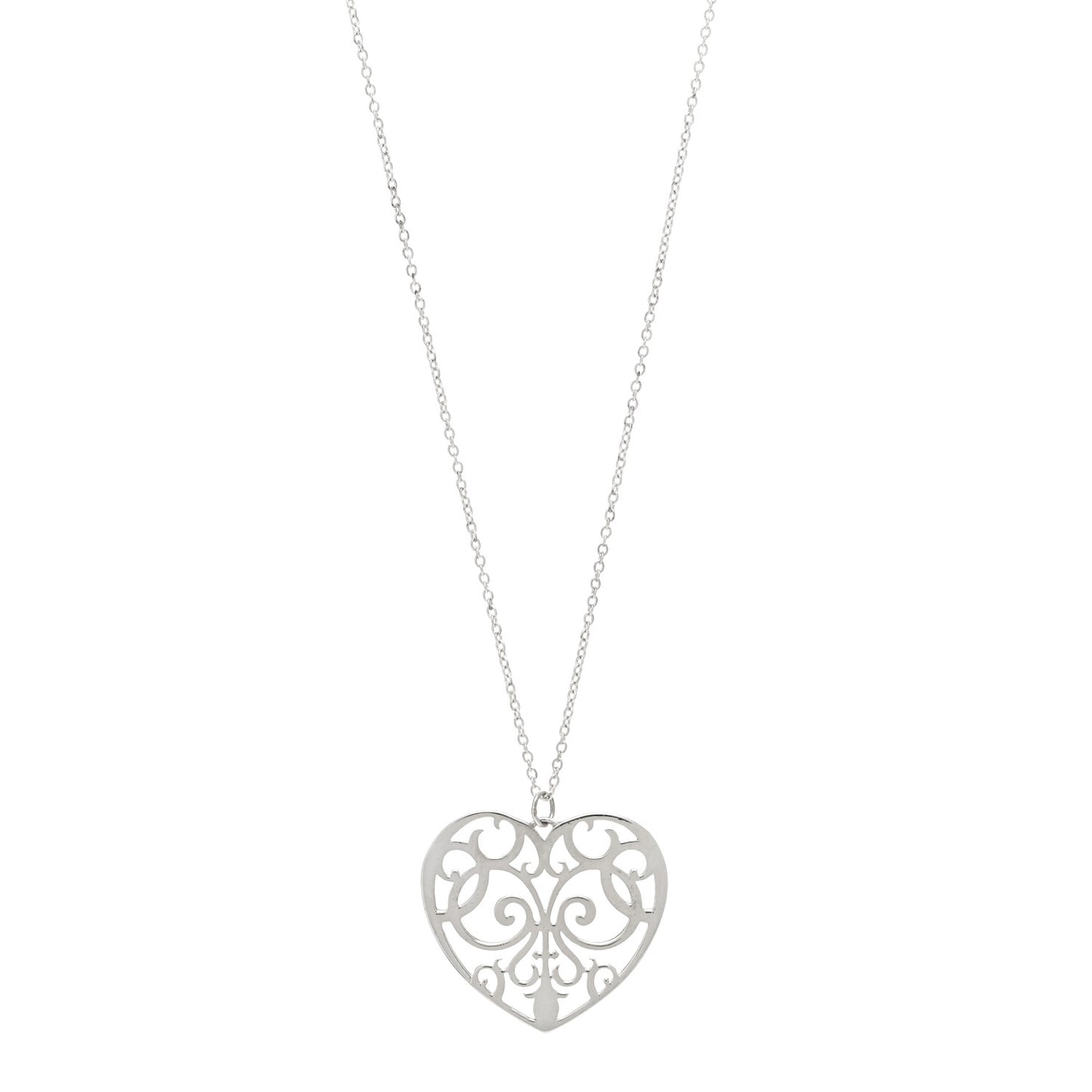 Sterling Silver Enchant Heart Pendant Necklace