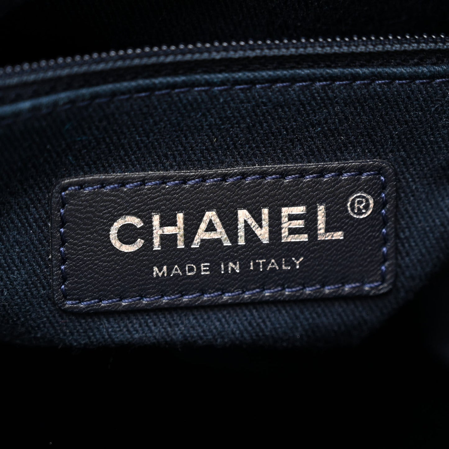 Denim Medium Deauville Tote Dark Blue