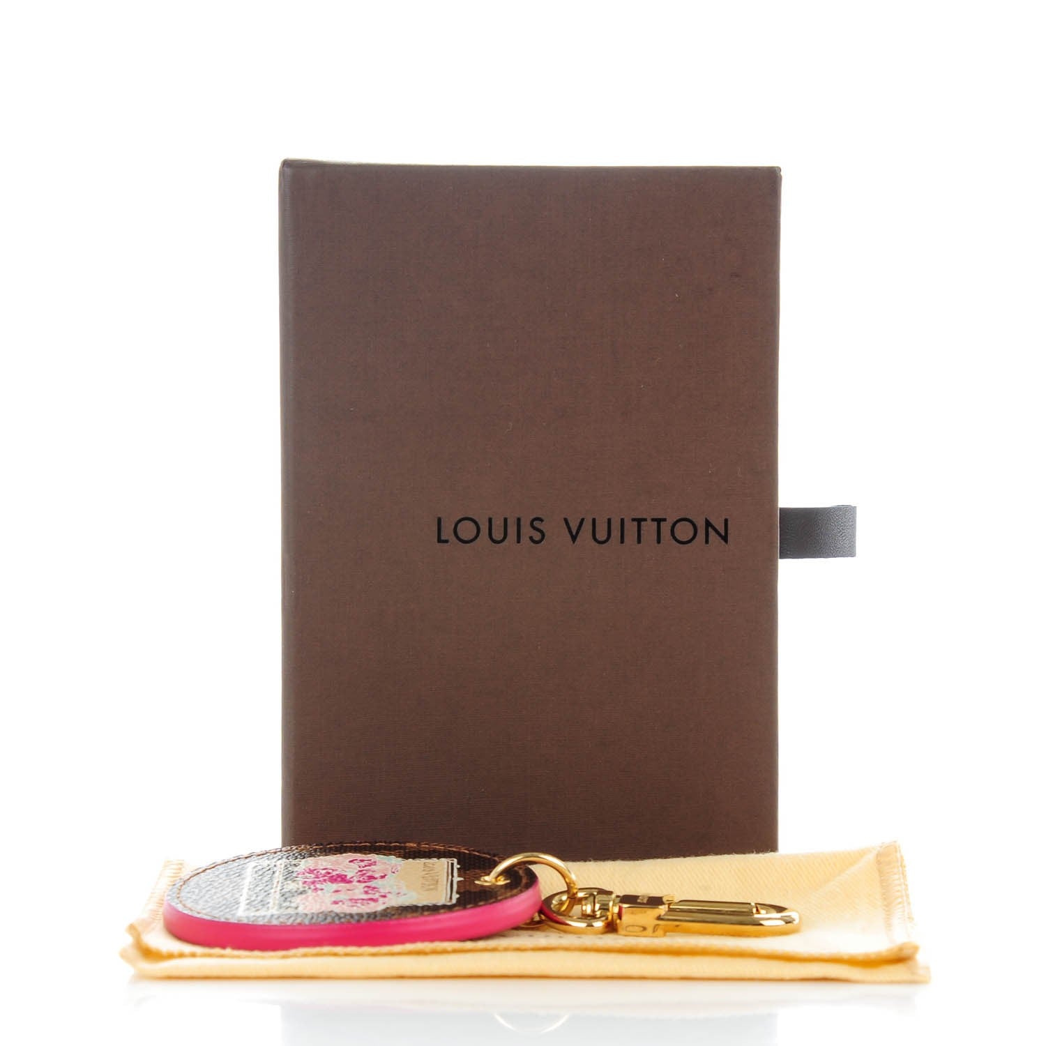 Louis Vuitton Damier Ebene Illustre Posies Bag Charm 5 of 5