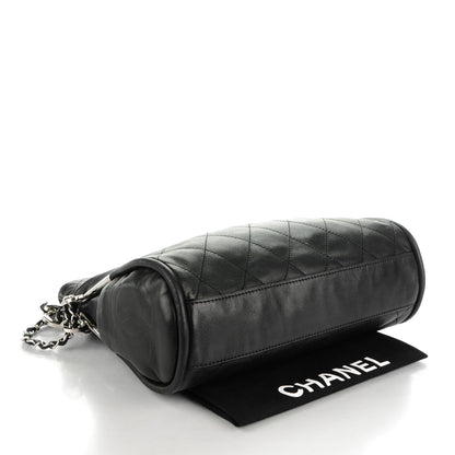 Chanel Lambskin Stitched Medium Ultimate Soft Tote Black 4 of 9