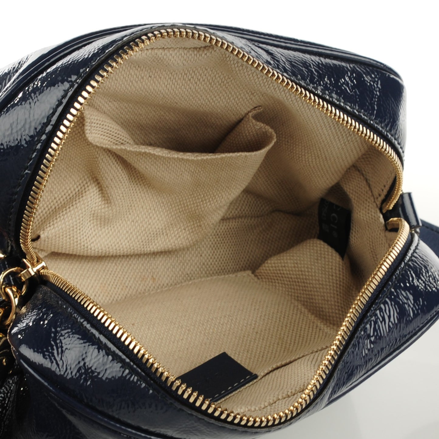 Vernice Naplack Small Soho Disco Bag Uniform Blue
