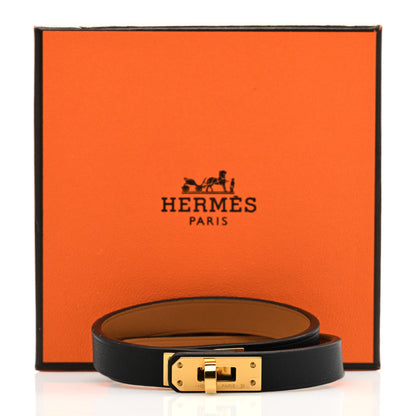 Hermes Swift Kelly Double Tour Bracelet T2 Black 5 of 5