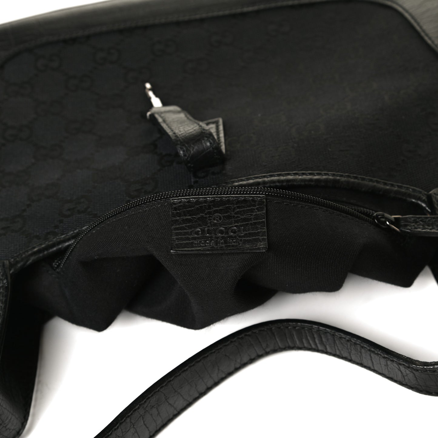 Denim Monogram Small Jackie O Hobo Black
