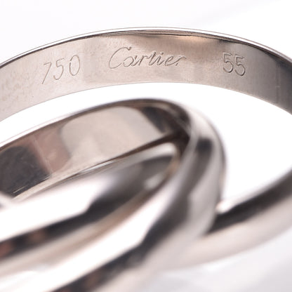 Cartier 18K White Gold Classic Trinity Ring 55 7.25 3 of 4